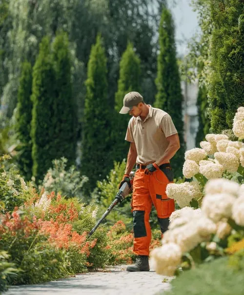 Vista Green team member maintaining a Charlotte property